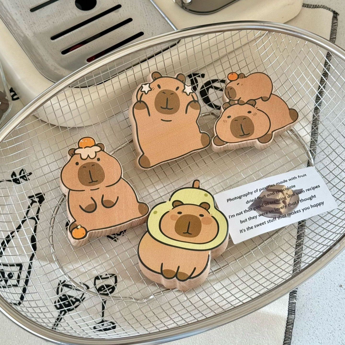 德国进口卡皮巴拉开瓶器！榉木瓶起子磁性冰箱贴啤酒汽水可爱家用