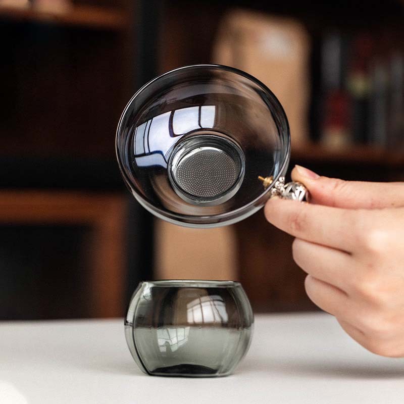 德国进口茶漏茶滤不锈钢茶水分离器玻璃泡茶过滤器日式茶隔滤网茶