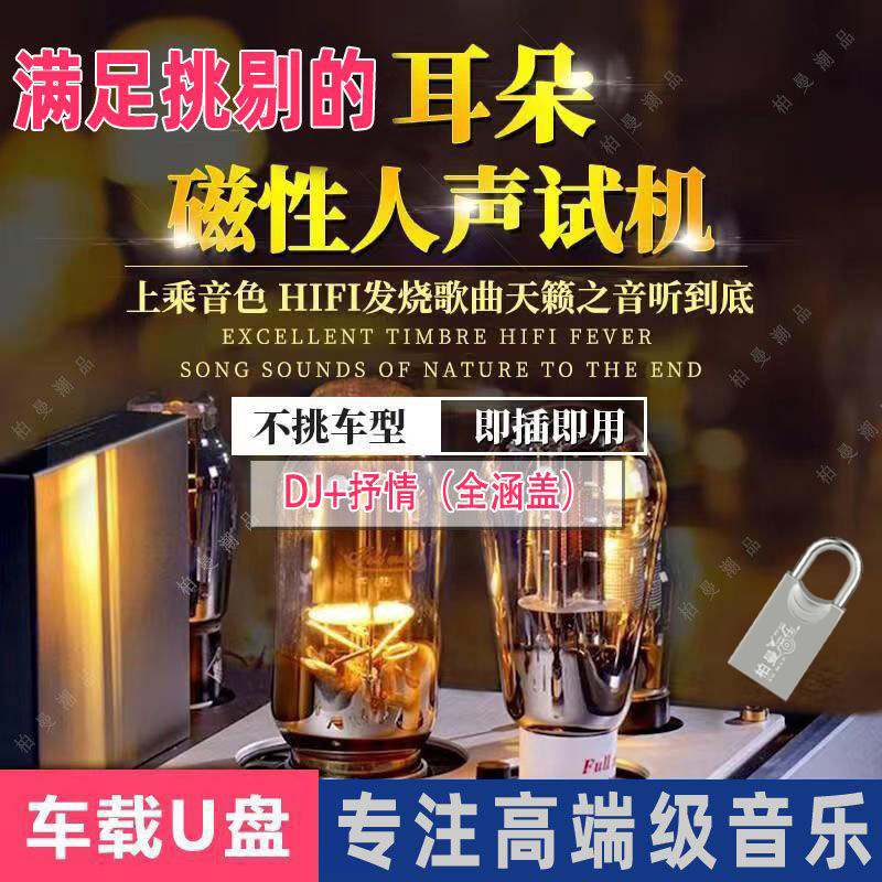 高档车载音乐U盘氛围灯立体声抖U盘定制