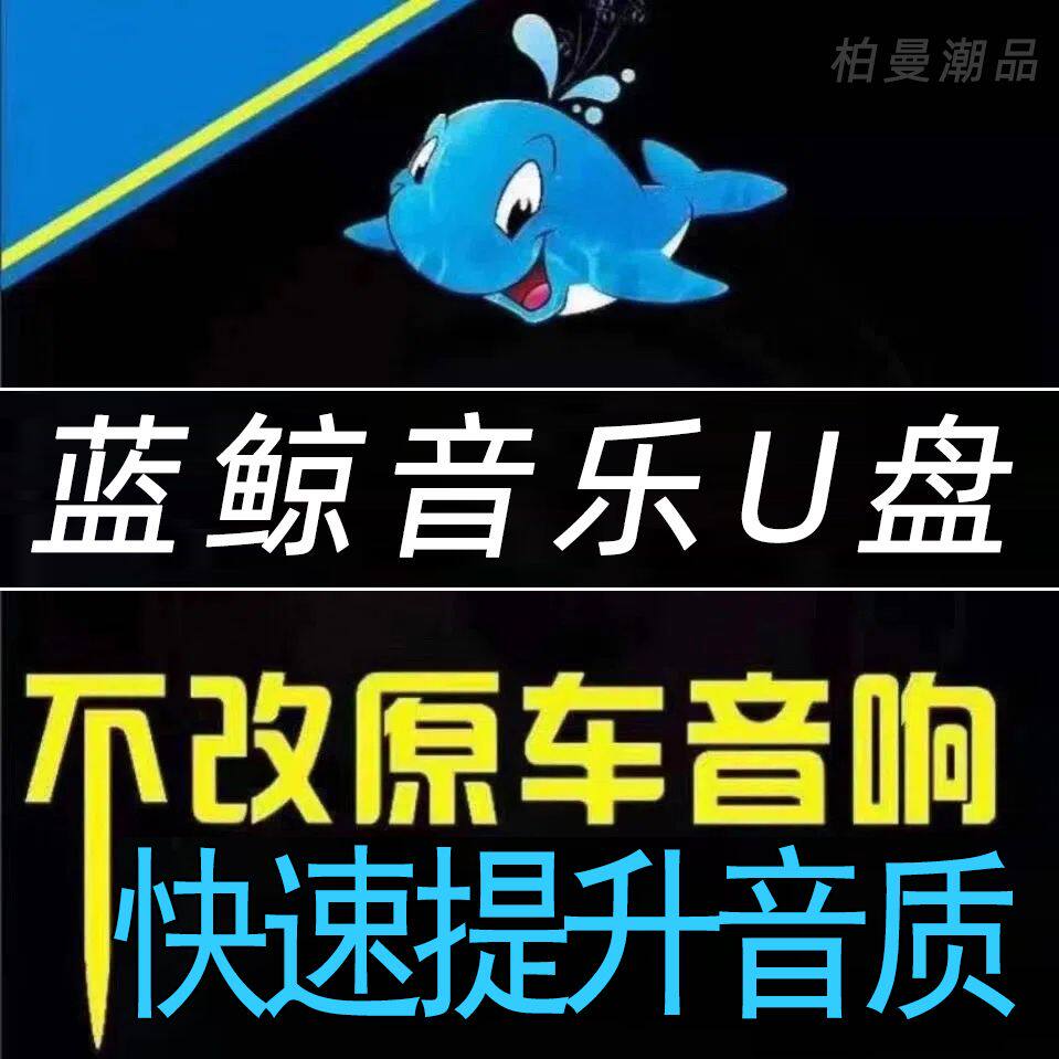 蓝鲸车载音乐u盘不改原车音响提升音质升级DJ重低音劲爆优盘