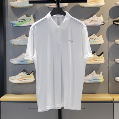 李宁短袖POLO衫速干凉爽透气