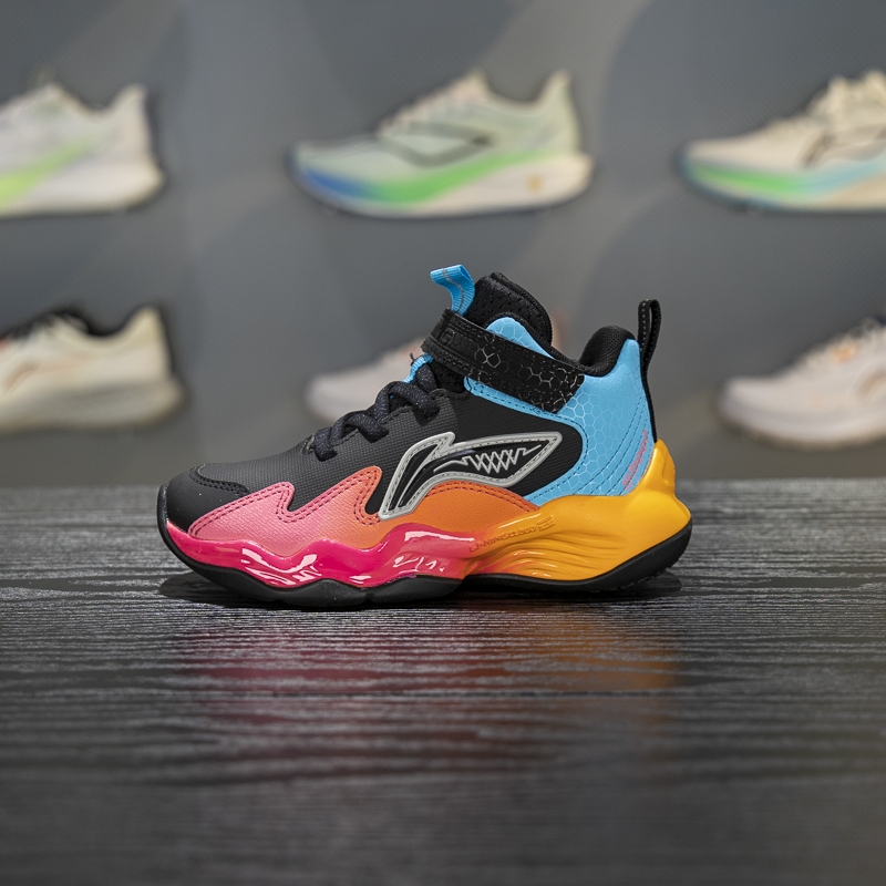 李宁秋冬减震回弹童篮球鞋