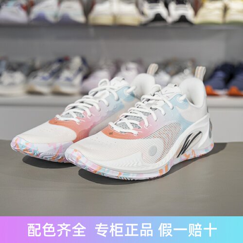 李宁男子减震回弹低帮篮球鞋