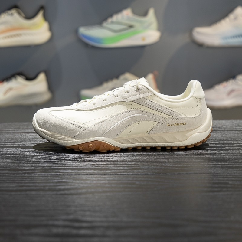 李宁心流休闲鞋男女同款2026春季新款复古德训薄底运动鞋AGCW002,运动鞋new,运动休闲鞋,淘宝优惠券,粉丝福利购,淘宝优惠卷