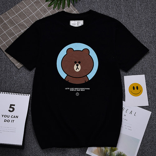 清仓布朗熊CHOCOOLATE短袖女t恤