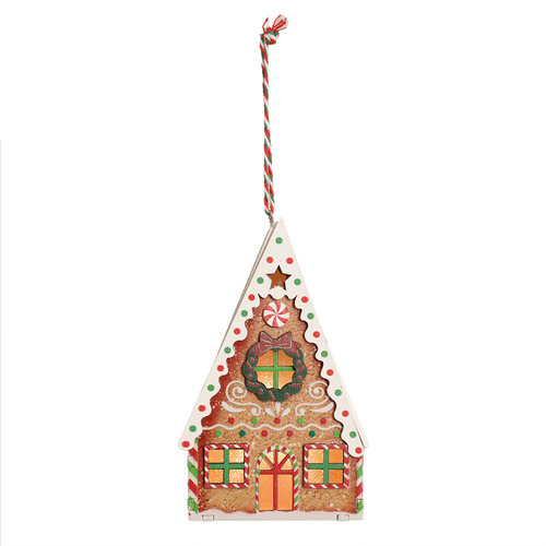 祥祺Christmas圣诞LED姜饼房挂件