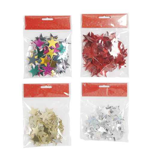 圣诞五角星塑料装饰礼品