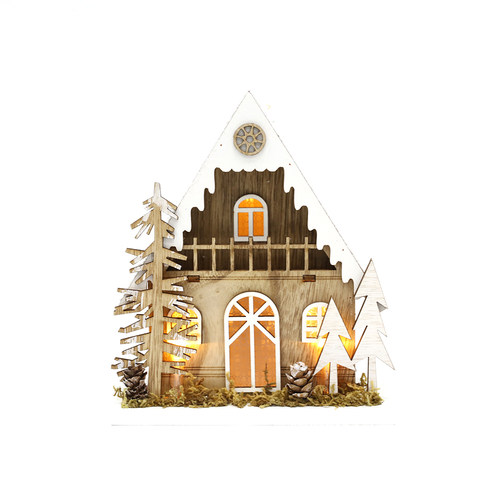 CHRISTMAS森林木房子INS简约