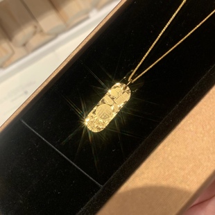 paula时序 碎碎冰吉言吊坠福牌 R008