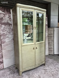 清仓特价 环保板贴木皮 外贸原单双门酒柜CHFLORC北美鹅掌楸实木