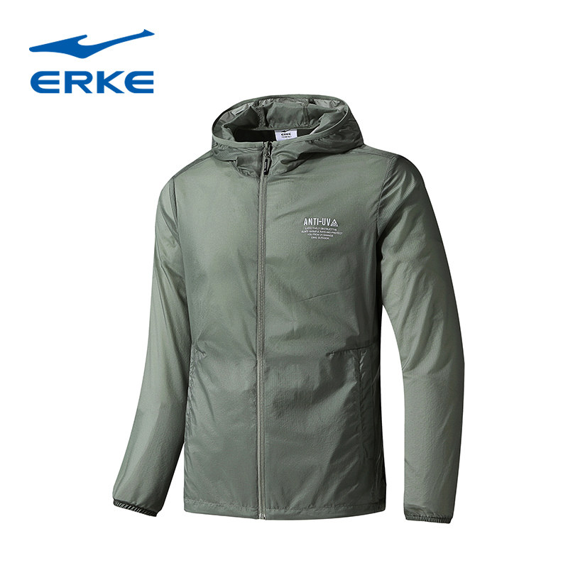 Erke Sunscreen motion Windbreaker 2019 leisure time skin coat Hooded 11219207486in the Sportswear/Casual Clothing , Sport coat  category - from Buy2taobao.com to provide professional Taobao agent buy service