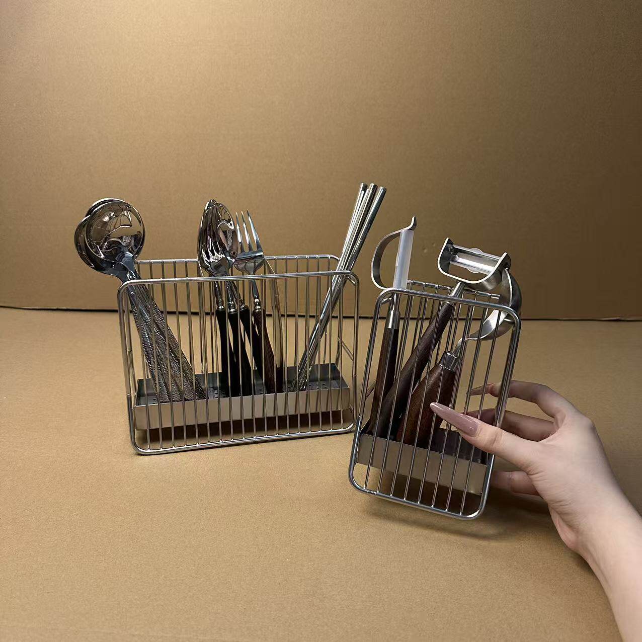 颜一好物304不锈钢筷子筒