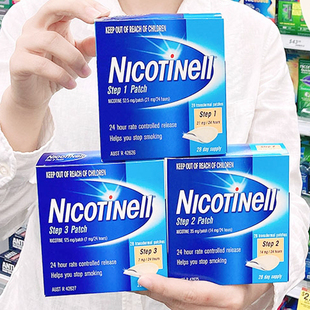 澳洲正品nicotinell诺华尼古丁贴片戒烟贴替代男女士随身戒烟产品