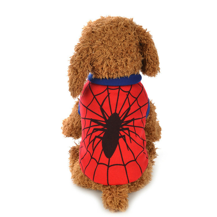 泰迪衣服特价冲量蜘蛛侠宠物服饰中小型犬狗狗猫咪通用秋冬棉背心
