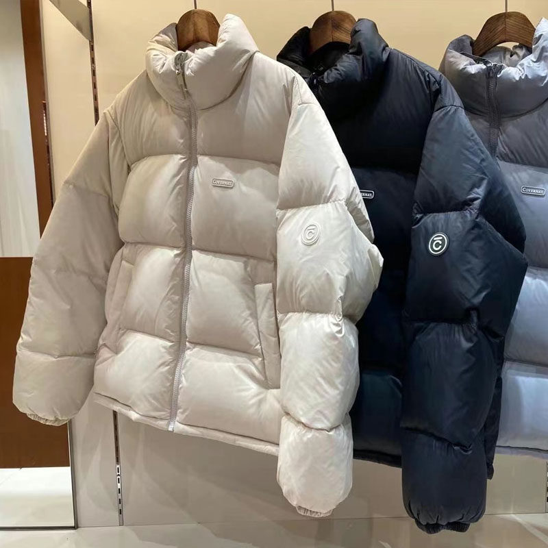 韩国代购covernat羽绒服女短款外套男冬季加厚立领情侣款面包服