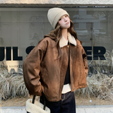 新款大货已出麂皮绒内胆90绒羽绒服2667-P285控428，女装羽绒服，拾菱