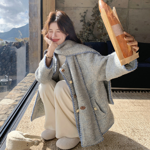 新款 大货已出 小香羊毛内胆90绒羽绒服2622-P315控468图片