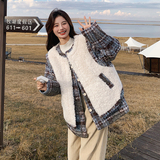 现货冬装加厚两件套羊羔毛毛呢外套163-N01-P185控278，女装毛呢外套，拾菱