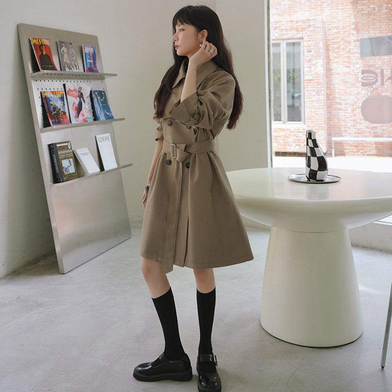 【新款】出货中设计中长款风衣163-9928-P135-控188,女装风衣,拾菱