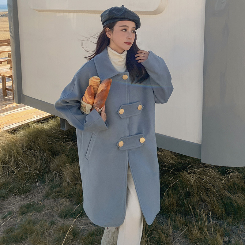 现货设计毛呢外套163-6006-P165-控238，女装毛呢外套，拾菱