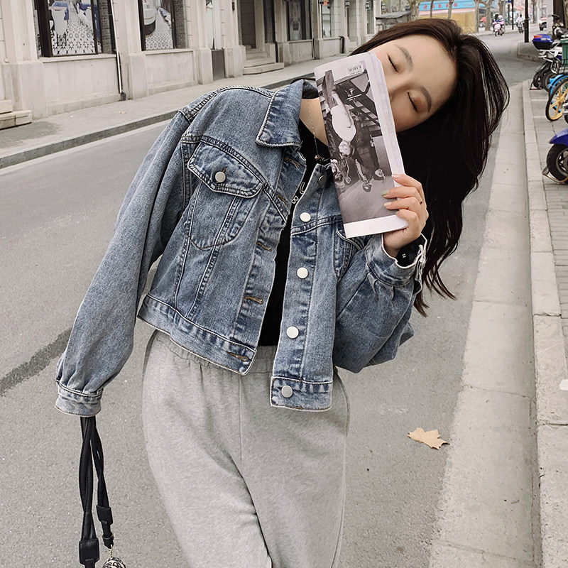 现货新款！数据好休闲牛仔外套163-2021-P105-控158,女装短外套,拾菱