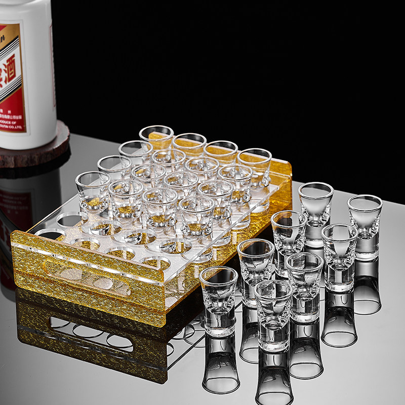 家用一口白酒烈酒杯分酒器套装