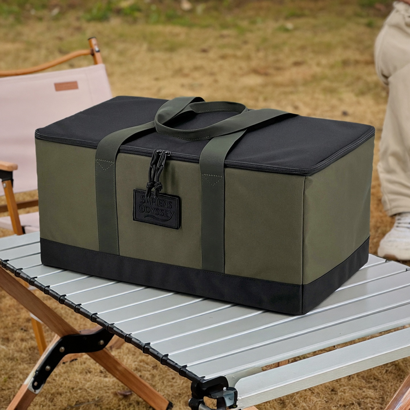 户外露营装备收纳包大容量餐具炉具车野餐卡式炉气罐收纳箱杂物袋