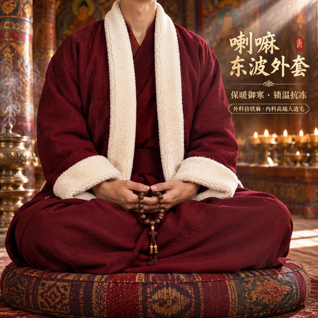 喇嘛东波加绒御寒藏地保暖和尚服上师僧人外套居士服僧服堪布上衣