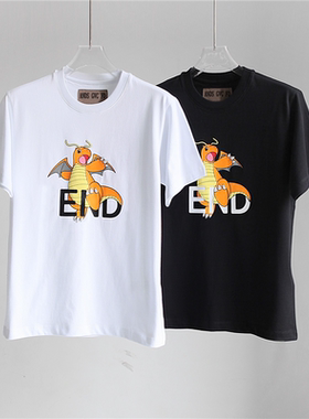 ANDS GVC FD卡通3D发泡印花男士短袖t恤夏季百搭上衣情侣男女同款