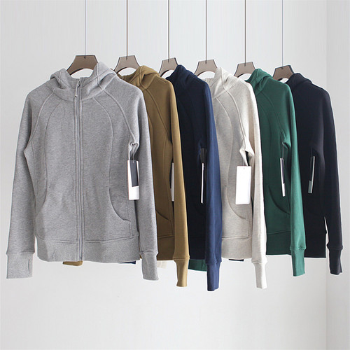 ANDS SCUBA LU 纯原单外贸加绒卫衣女加厚户外登山瑜伽服连帽外套