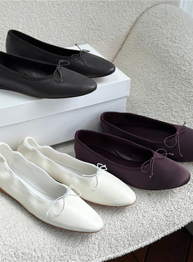 ANDS MB THE ROW 开春小单鞋绝美晚晚鞋芭蕾舞平底鞋奶奶鞋纯原厂