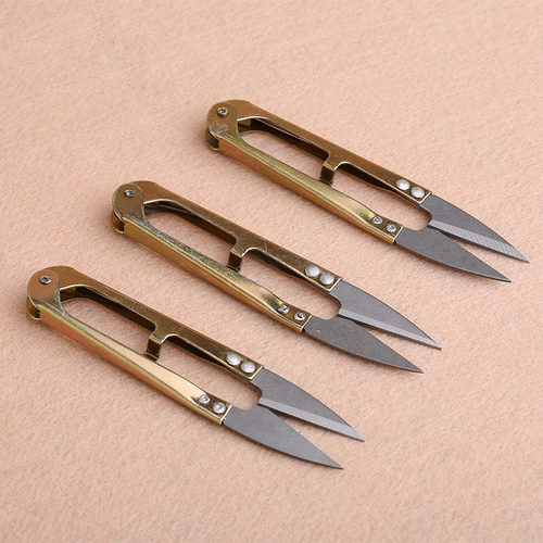 DIY弹簧纱线剪刀 十字绣剪刀辅助工具 线头剪 纱剪