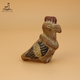 PERU秘鲁进口印加古乐器鸟笛陶笛模仿鸟鹰哨叫声Ocarina乐器