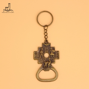 秘鲁进口Tumi图腾南美纪念品PERU库斯科图腾文化开瓶器钥匙扣单品