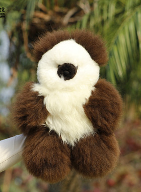 PERU情侣CP款小熊秘鲁品牌进口婴羊驼毛小熊公仔alpaca可爱柔软