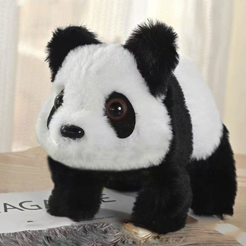 电动毛绒大熊猫会走会叫 仿真熊猫玩偶宠物 男女宝宝生日礼物玩具