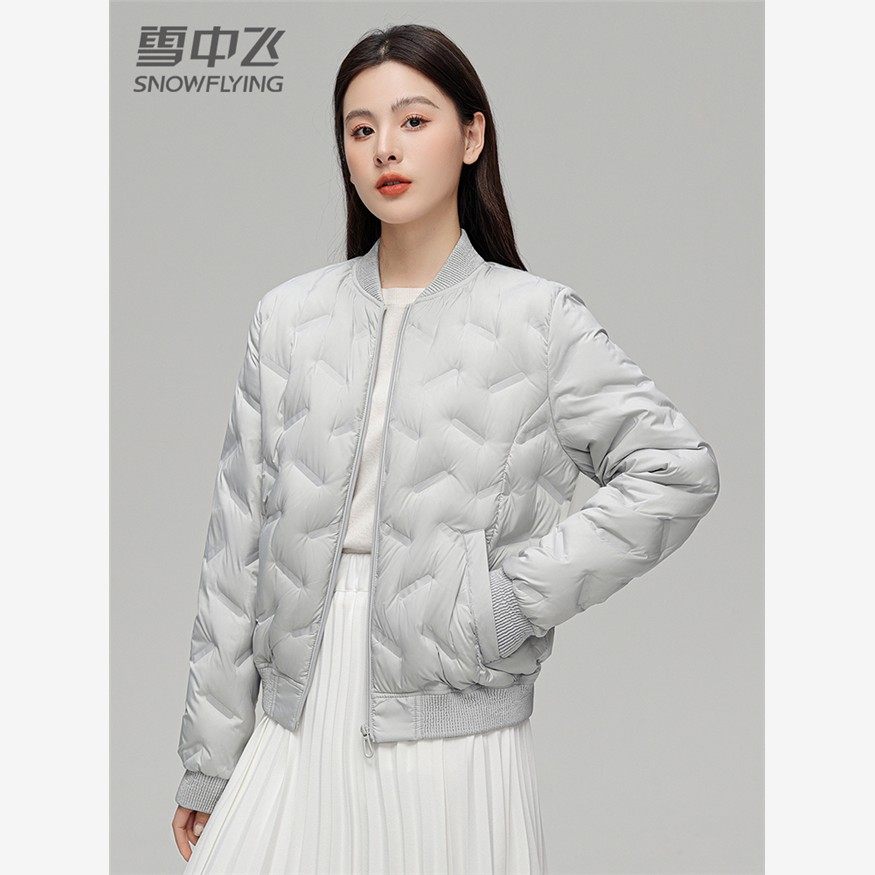 雪中飞轻薄情侣羽绒服短款