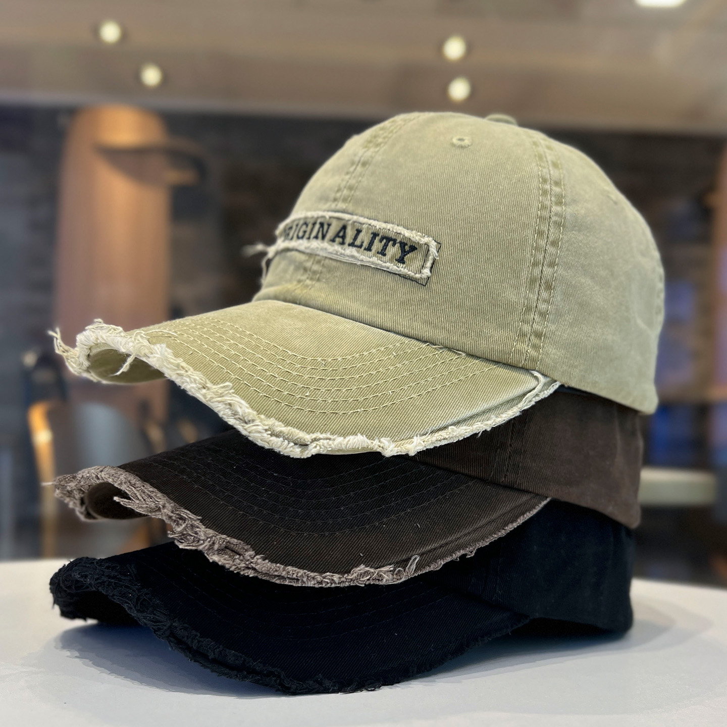 2025新款破洞软顶棒球帽