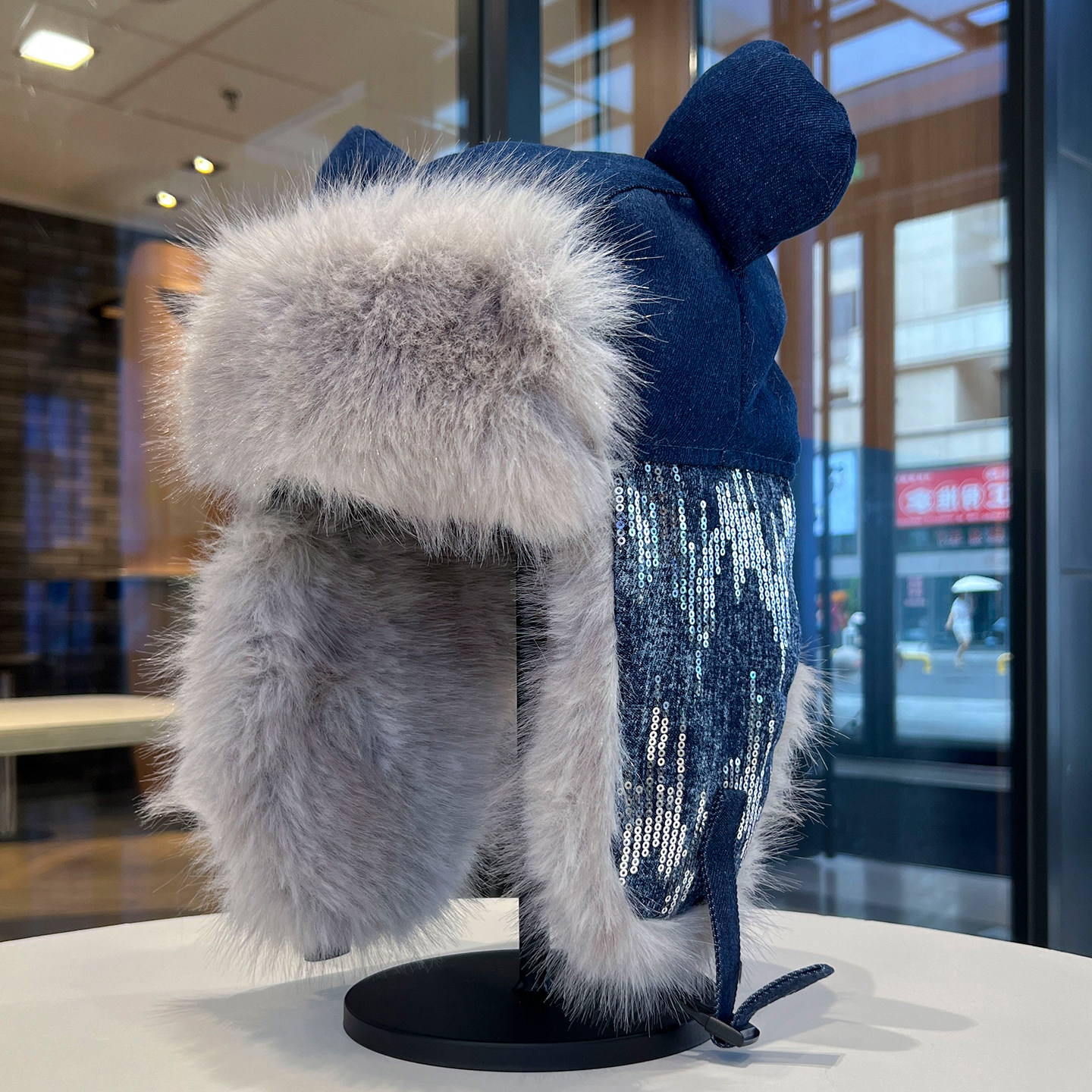 新款亮片耳朵滑雪护耳帽子女款毛绒加厚保暖雷锋帽东北棉帽飞行帽,服饰配件/皮带/帽子/围巾,帽子,淘宝优惠券,粉丝福利购,淘宝优惠卷