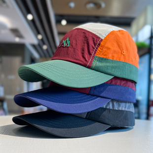 美式 旅游登山遮阳帽男 街头拼色棒球帽女户外速干透气鸭舌帽子夏季
