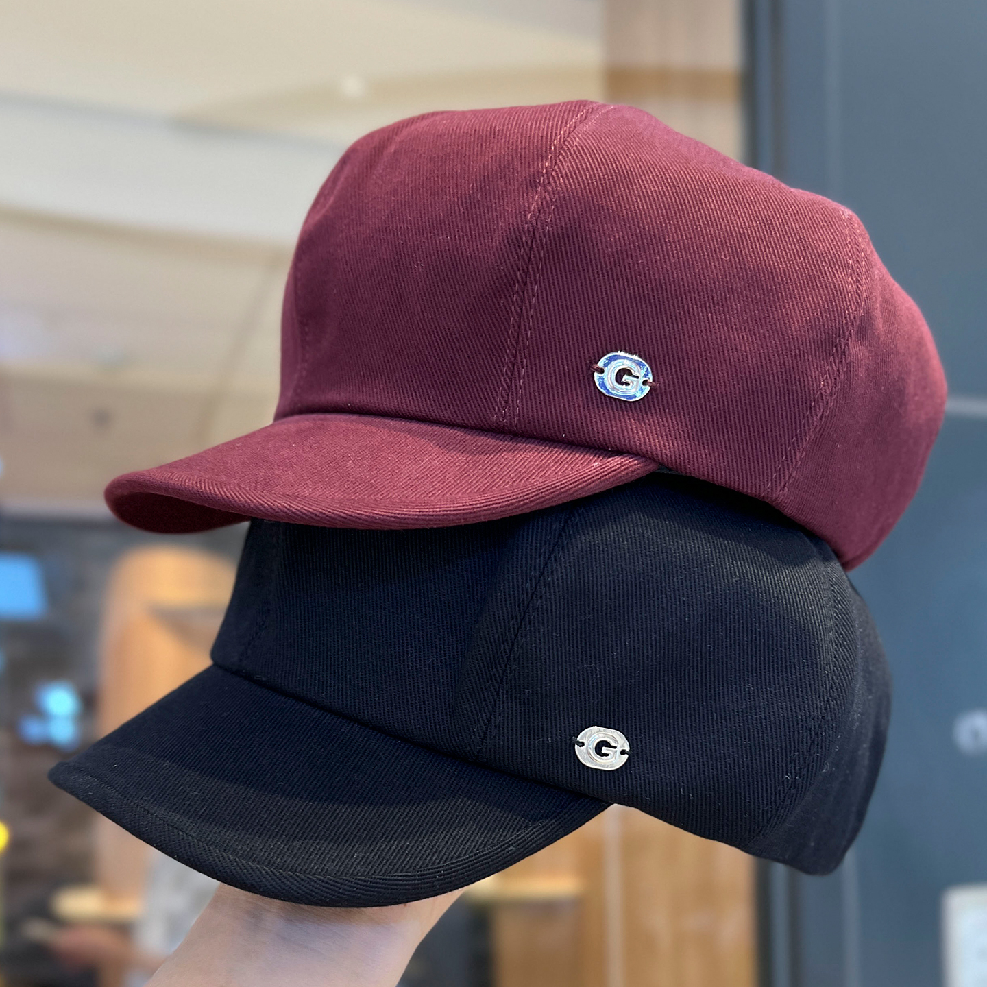 复古甜美早秋八角帽子女日系显脸小云朵贝雷帽百搭短檐报童画家帽