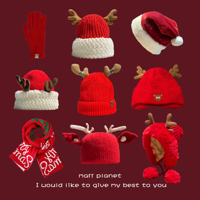 毛线帽针织帽日韩女秋冬季