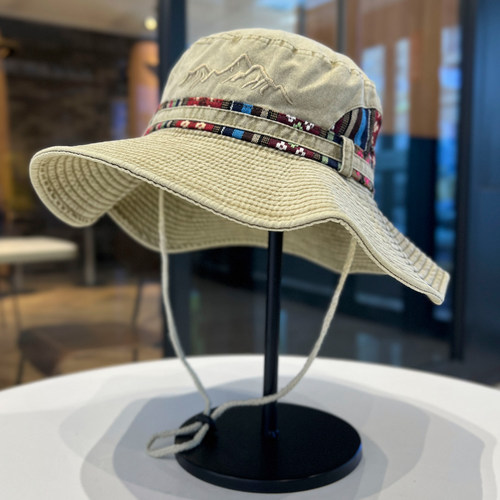 西部旅游防晒大檐渔夫帽