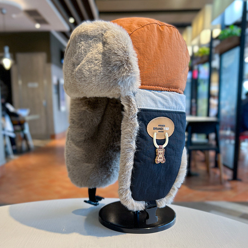 复古拼色雷锋帽男女冬季加厚加绒保暖护耳帽子东北户外骑车滑雪帽,服饰配件/皮带/帽子/围巾,帽子,淘宝优惠券,粉丝福利购,淘宝优惠卷