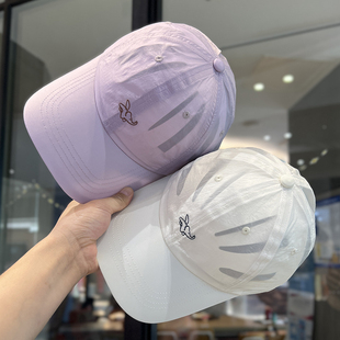 2025新款刺绣小飞象鸭舌帽子女夏季户外速干防晒遮阳帽运动棒球帽