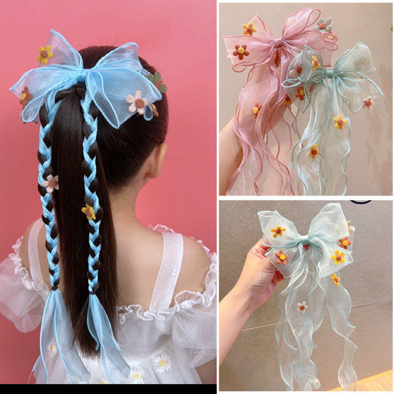 小熙瓜儿童蝴蝶结飘带女童发饰头饰编发发夹发带头绳加长款,童装/婴儿装/亲子装,发饰,淘宝优惠券,粉丝福利购,淘宝优惠卷