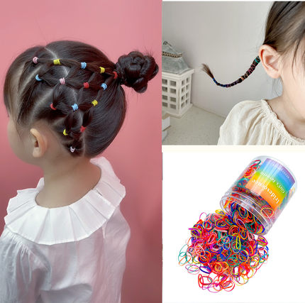 超小号彩色儿童橡皮筋小女孩扎头发一次性发圈宝宝弹性好头绳发绳
