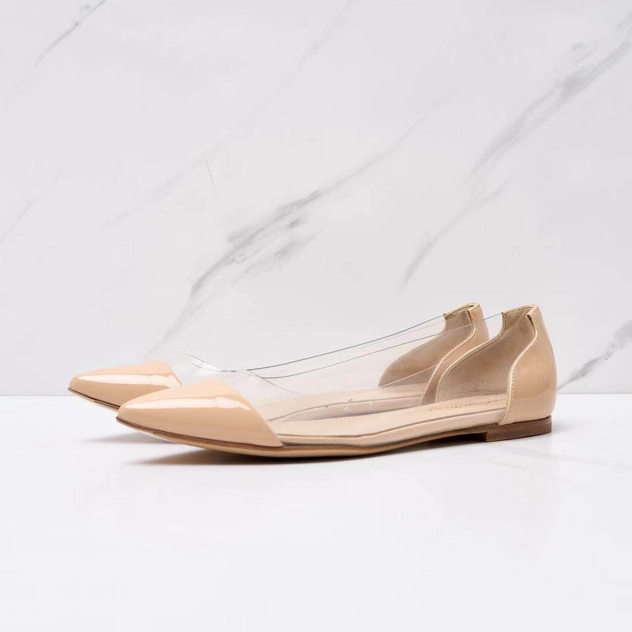 gianvito rossi尖头平底凉鞋