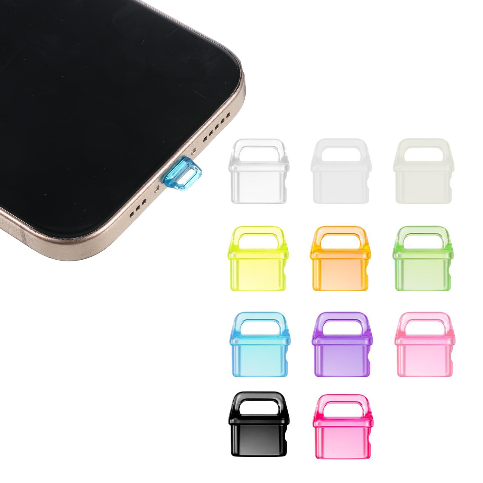 大孔防尘塞可挂吊坠装饰适用苹果17/华为/小米type-c接口数码产品,3C数码配件,手机防尘防水配件,淘宝优惠券,粉丝福利购,淘宝优惠卷