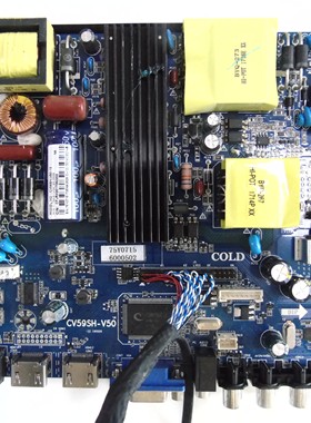 杂牌HM60TV/50E主板CV59SH-V50屏V580DJ4/V500K2 78W 600MA-900MA